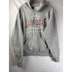 Point Sporstwear Hoodie XL Gray Pullover Pocket Las Vegas Authentic